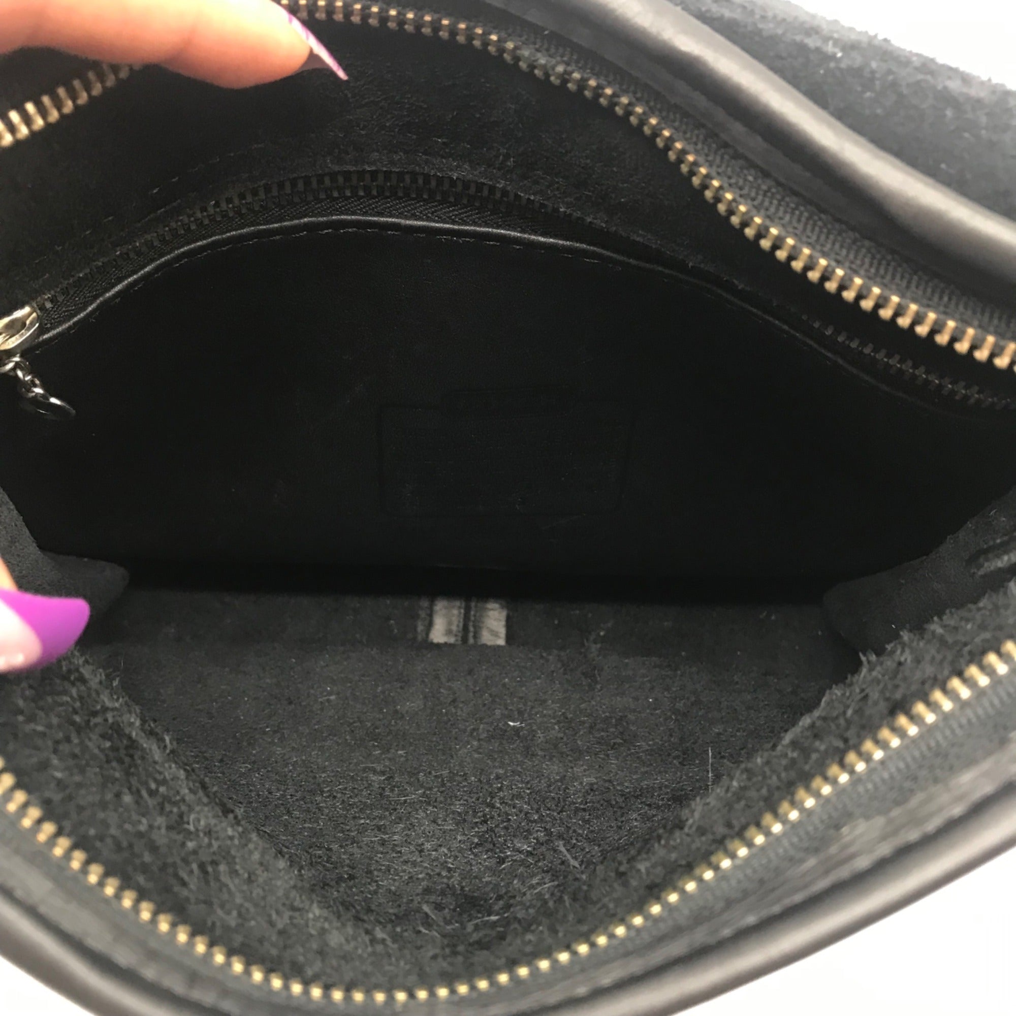 Coach Black Vintage Leather Studio Flap Crossbody Bag