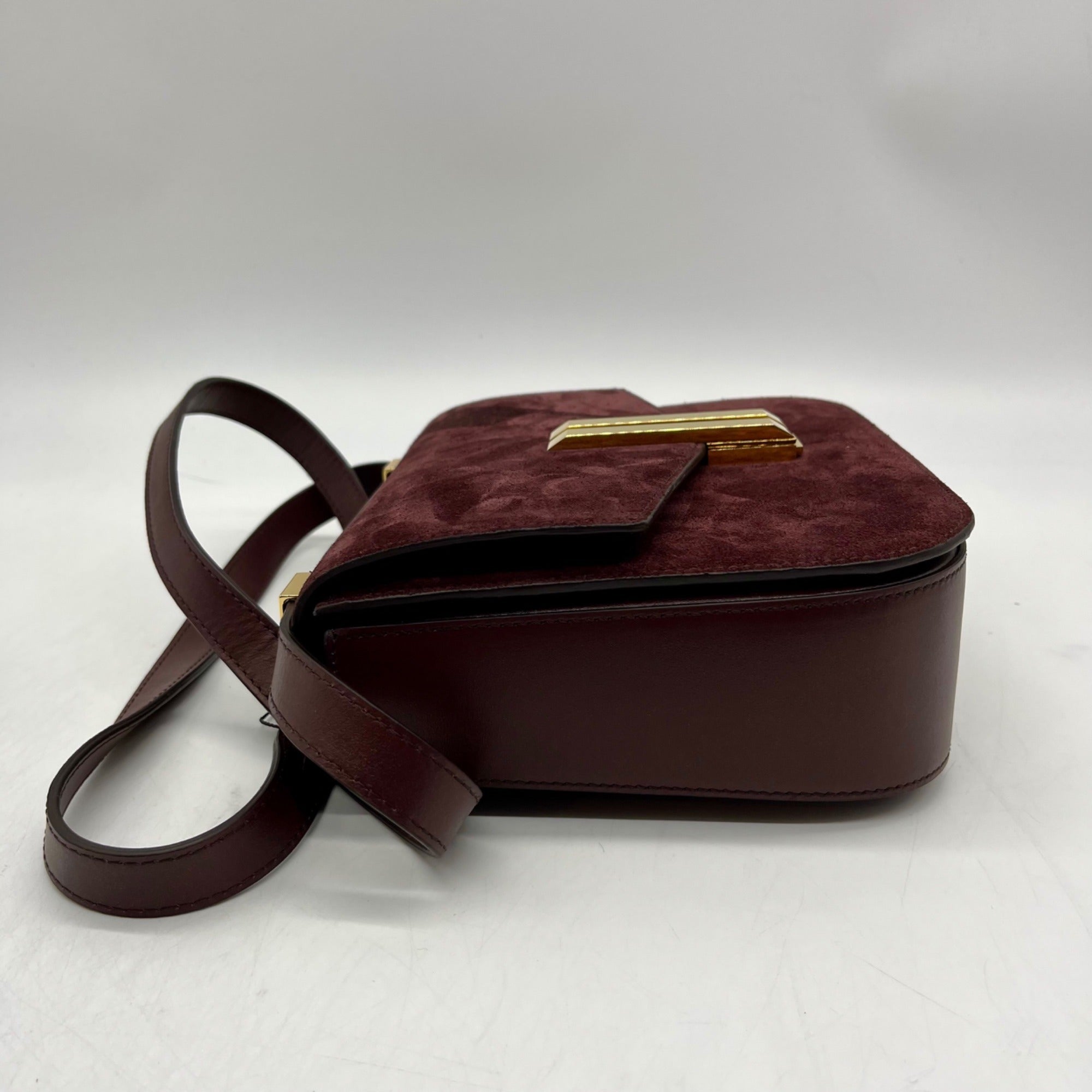 DeMellier Vancouver Brown Suede/Leather Crossbody