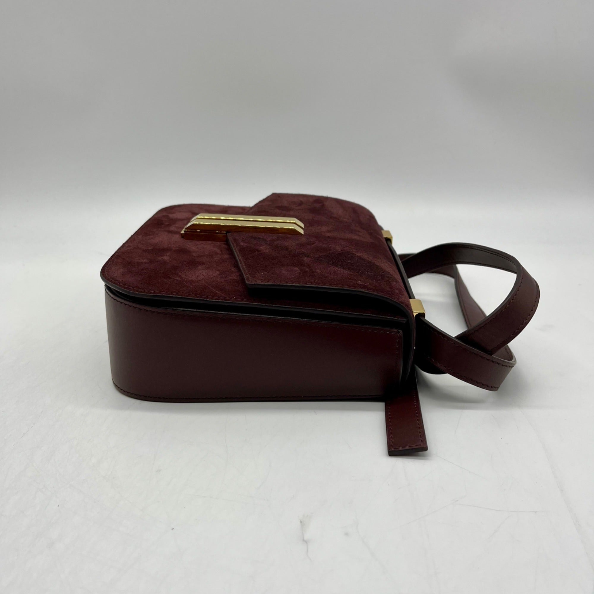 DeMellier Vancouver Brown Suede/Leather Crossbody