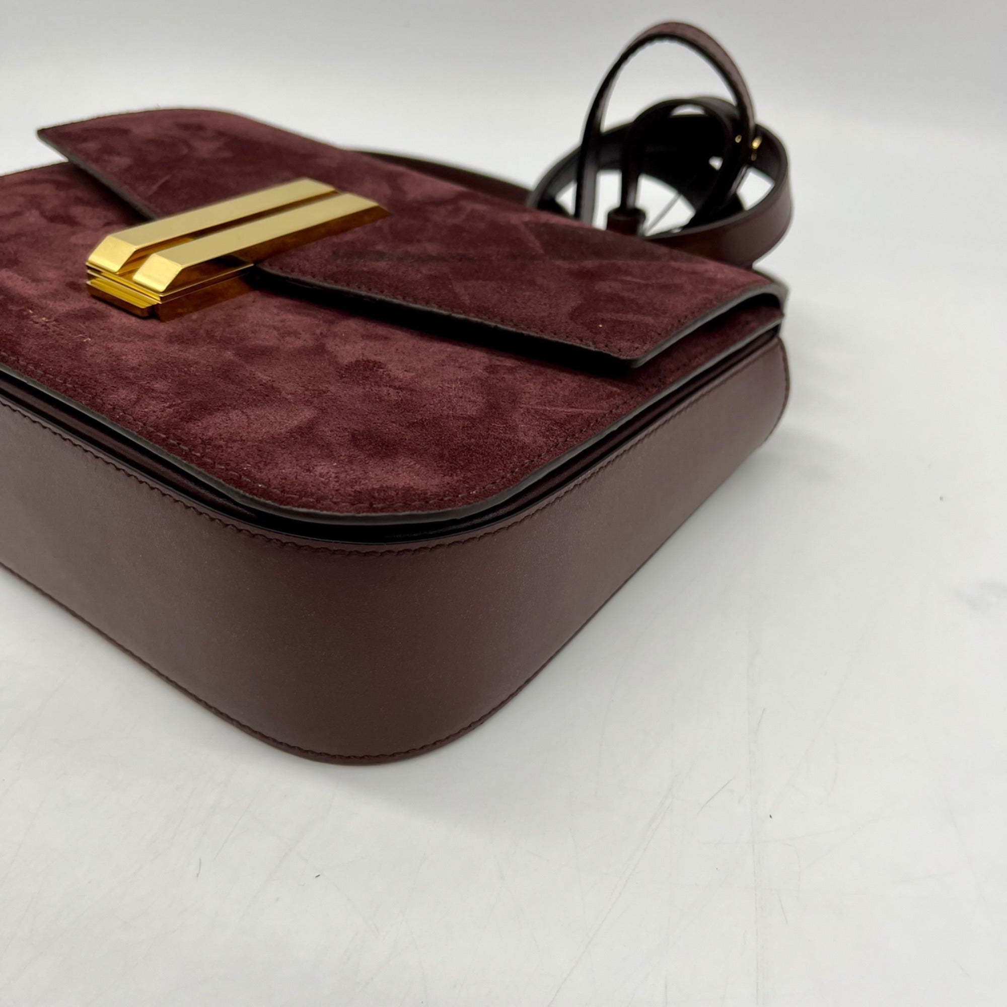 DeMellier Vancouver Brown Suede/Leather Crossbody