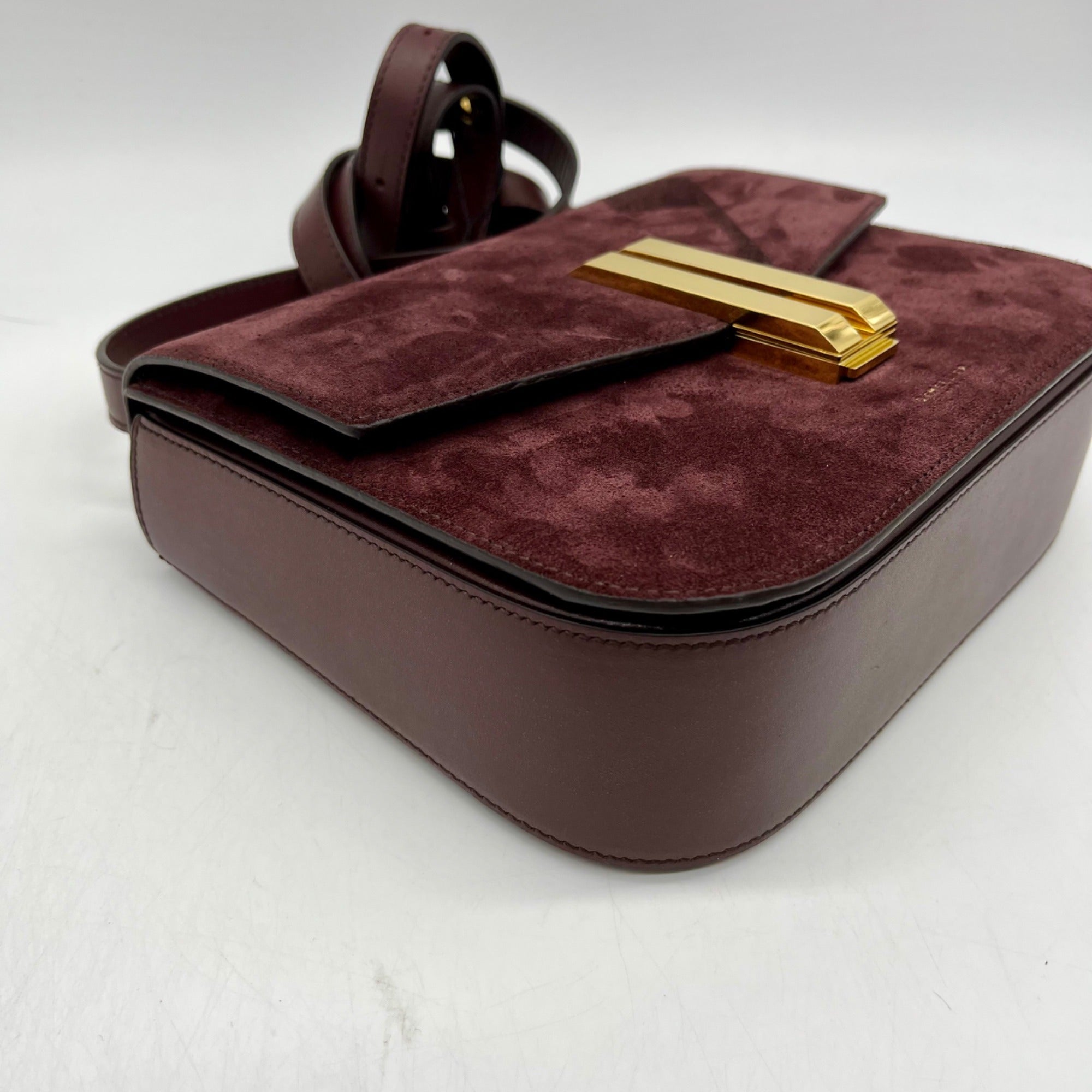DeMellier Vancouver Brown Suede/Leather Crossbody