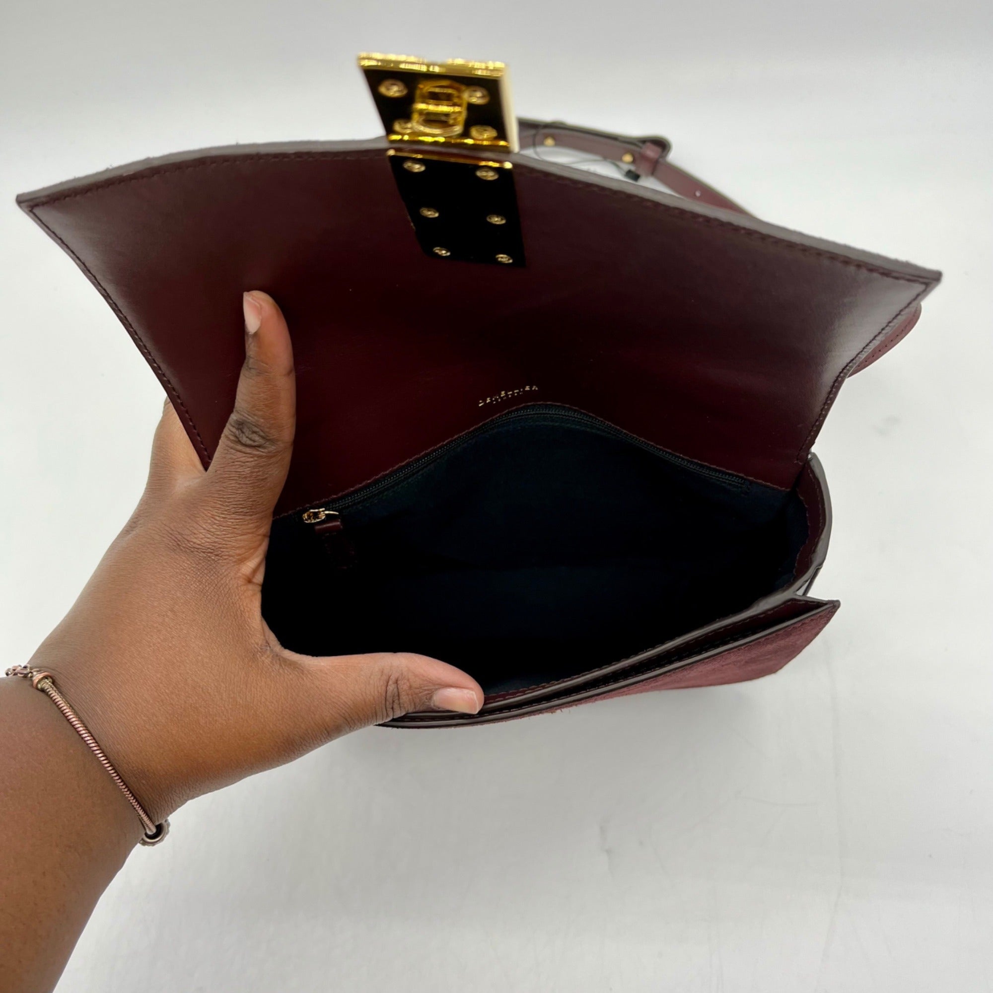 DeMellier Vancouver Brown Suede/Leather Crossbody