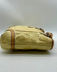 Coach Yellow Peyton Embossed Patent Leather Signature Logo Tote Bag F22322