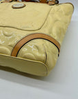 Coach Yellow Peyton Embossed Patent Leather Signature Logo Tote Bag F22322