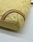 Coach Yellow Peyton Embossed Patent Leather Signature Logo Tote Bag F22322