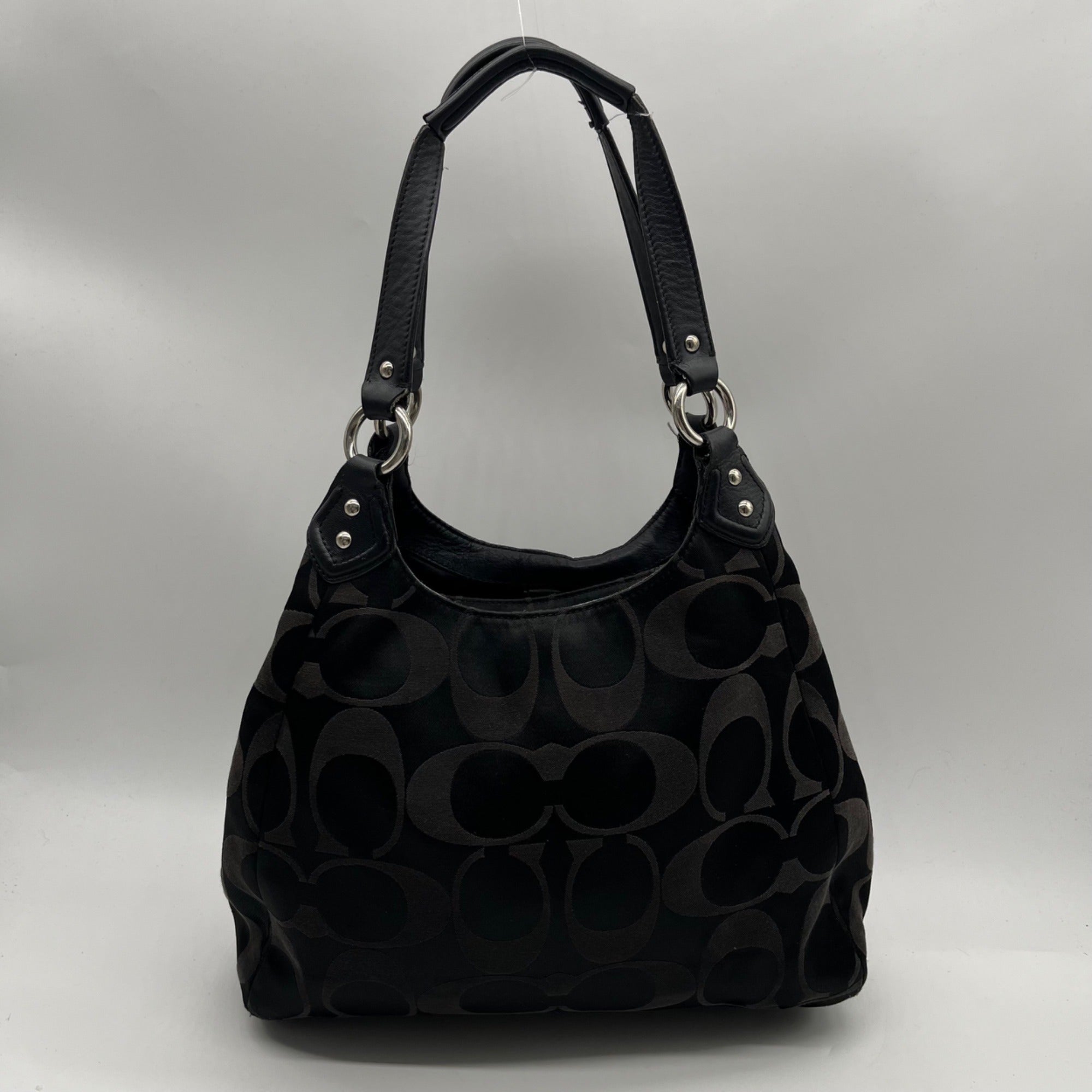 Coach Black Signature Canvas Tote Bag F24742