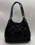 Coach Black Signature Canvas Tote Bag F24742