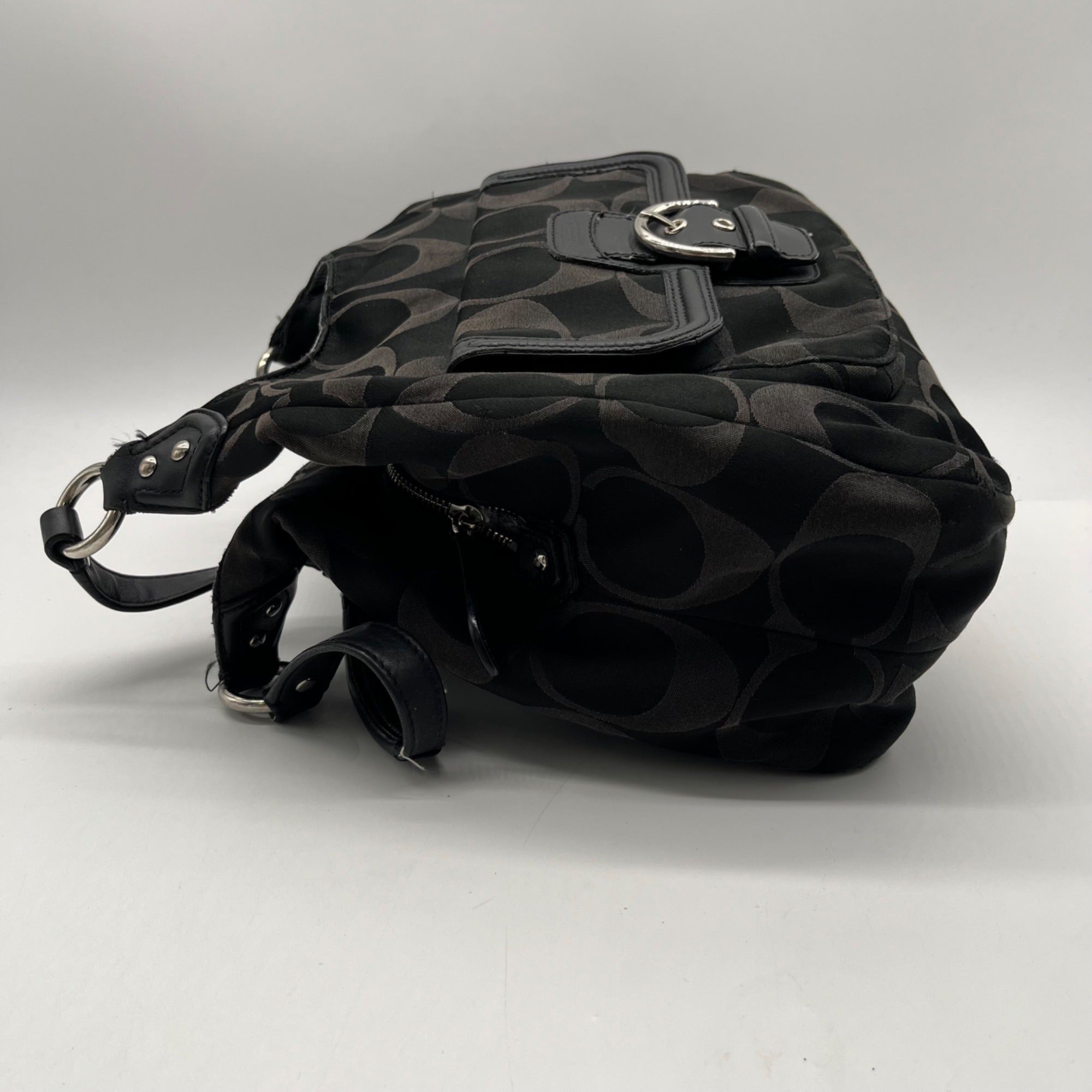 Coach Black Signature Canvas Tote Bag F24742