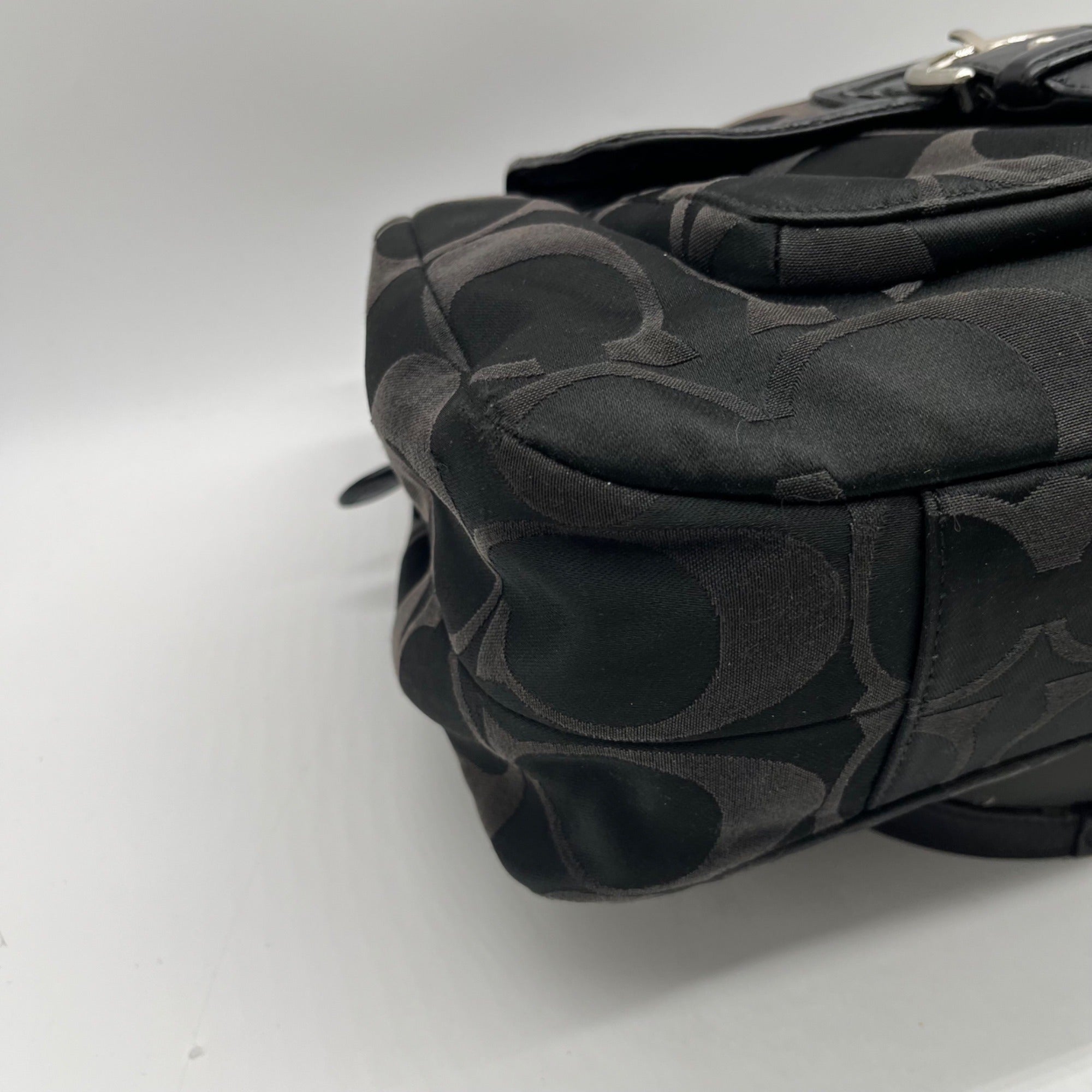 Coach Black Signature Canvas Tote Bag F24742