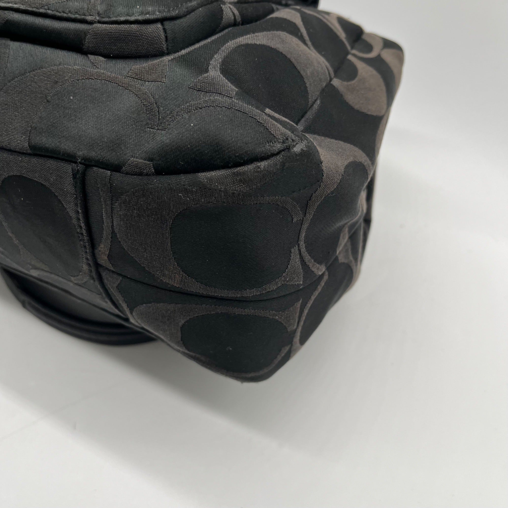 Coach Black Signature Canvas Tote Bag F24742