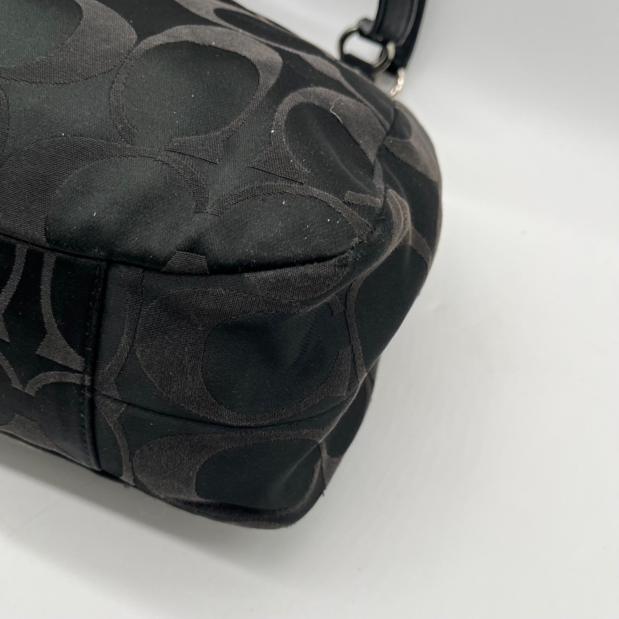 Coach Black Signature Canvas Tote Bag F24742