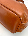 Antonio Melani Cognac Brown Leather Shoulder Bag