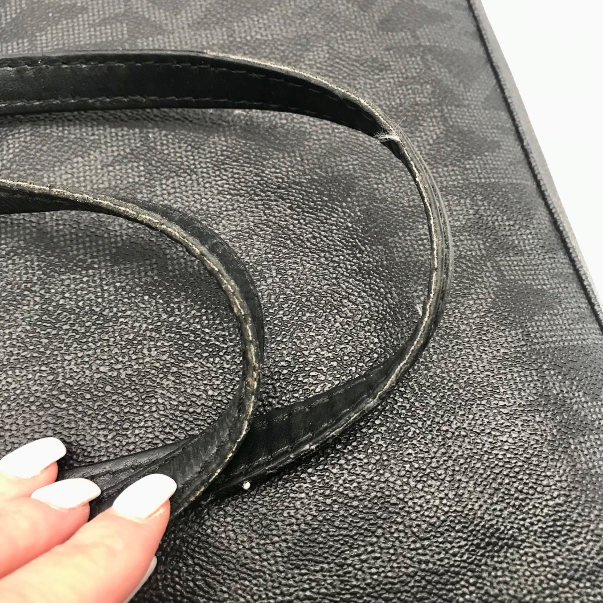 Michael Kors Black Leather Jet Set Tote Bag