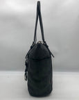 Michael Kors Black Leather Jet Set Tote Bag