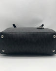 Michael Kors Black Leather Jet Set Tote Bag