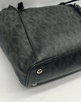 Michael Kors Black Leather Jet Set Tote Bag