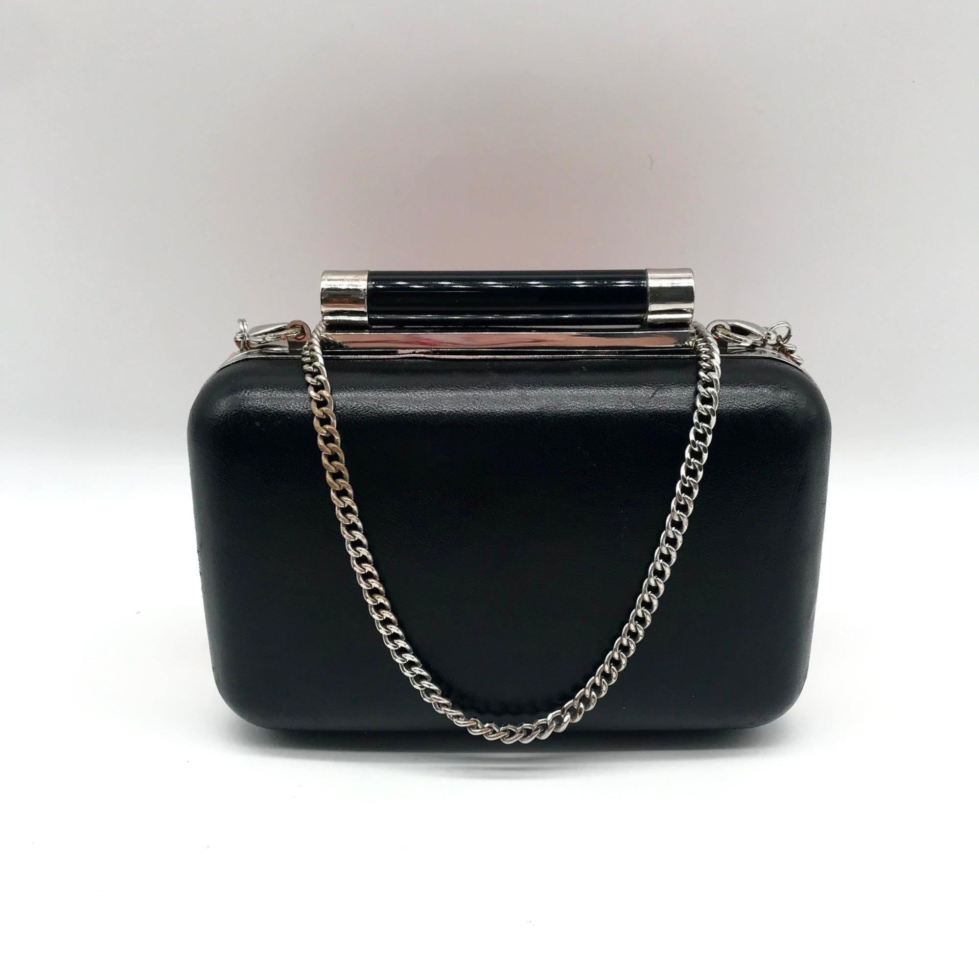 Diane von Furstenberg Bright Coral Small Crystal Embellished Convertible Clutch