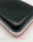Diane von Furstenberg Bright Coral Small Crystal Embellished Convertible Clutch