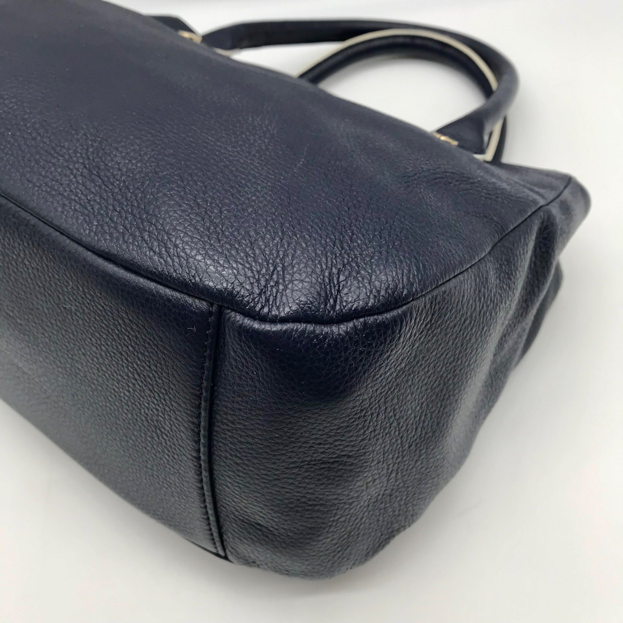 Talbots Blue Leather Shoulder Bag