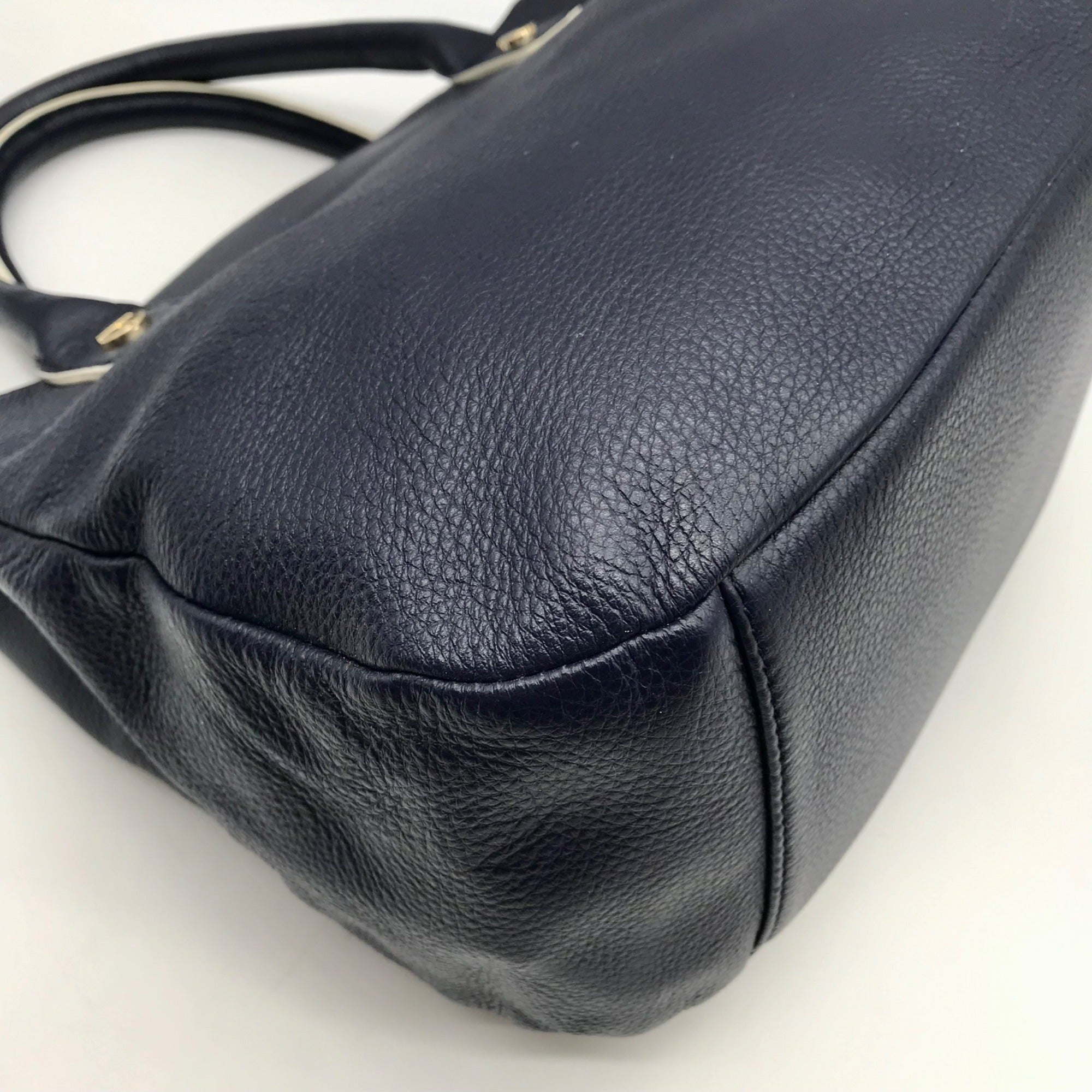 Talbots Blue Leather Shoulder Bag