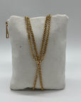 MMs Brands White Beaded Pouch
