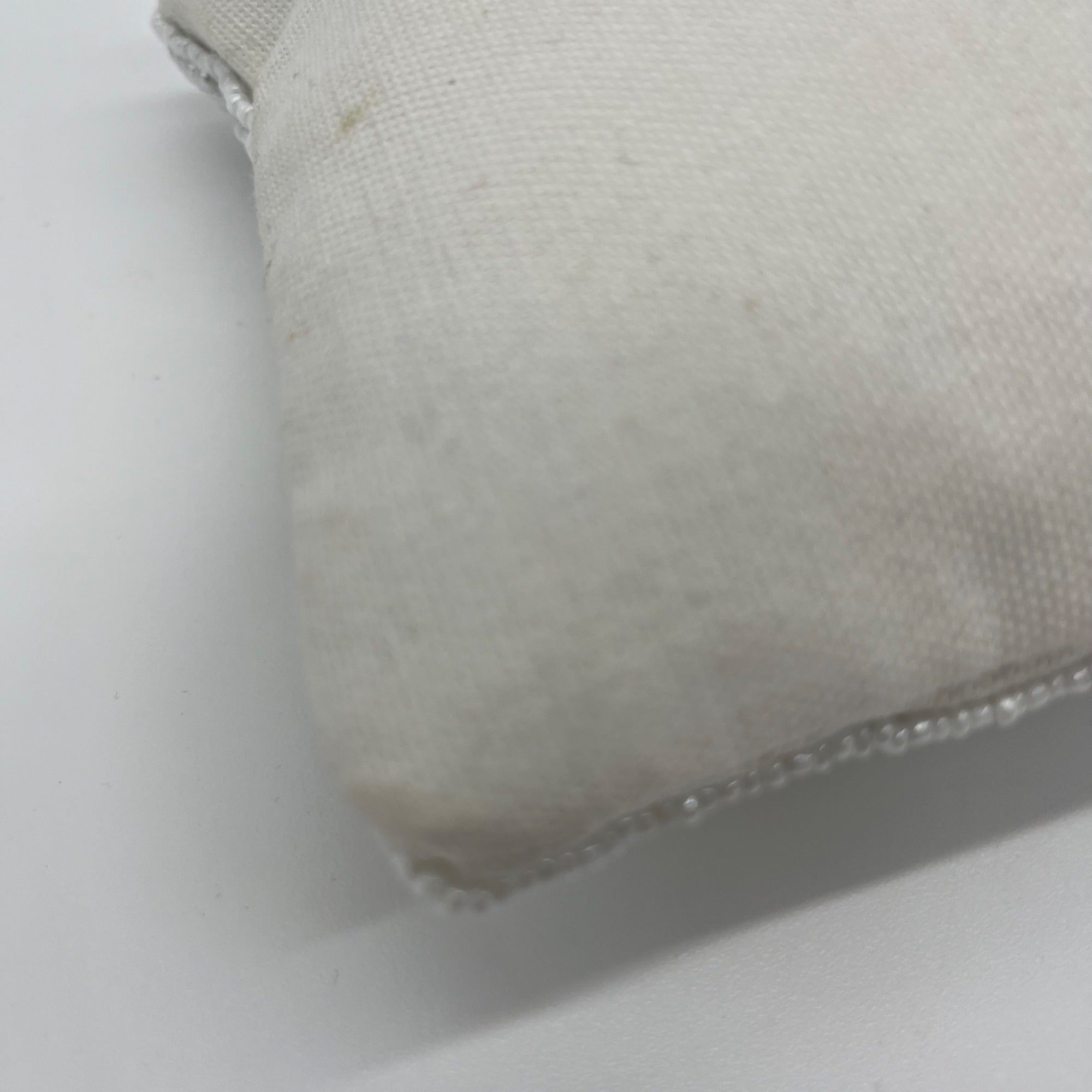 MMs Brands White Beaded Pouch