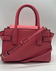 Michael Kors Pink Carmen Medium Flap Satchel Bag