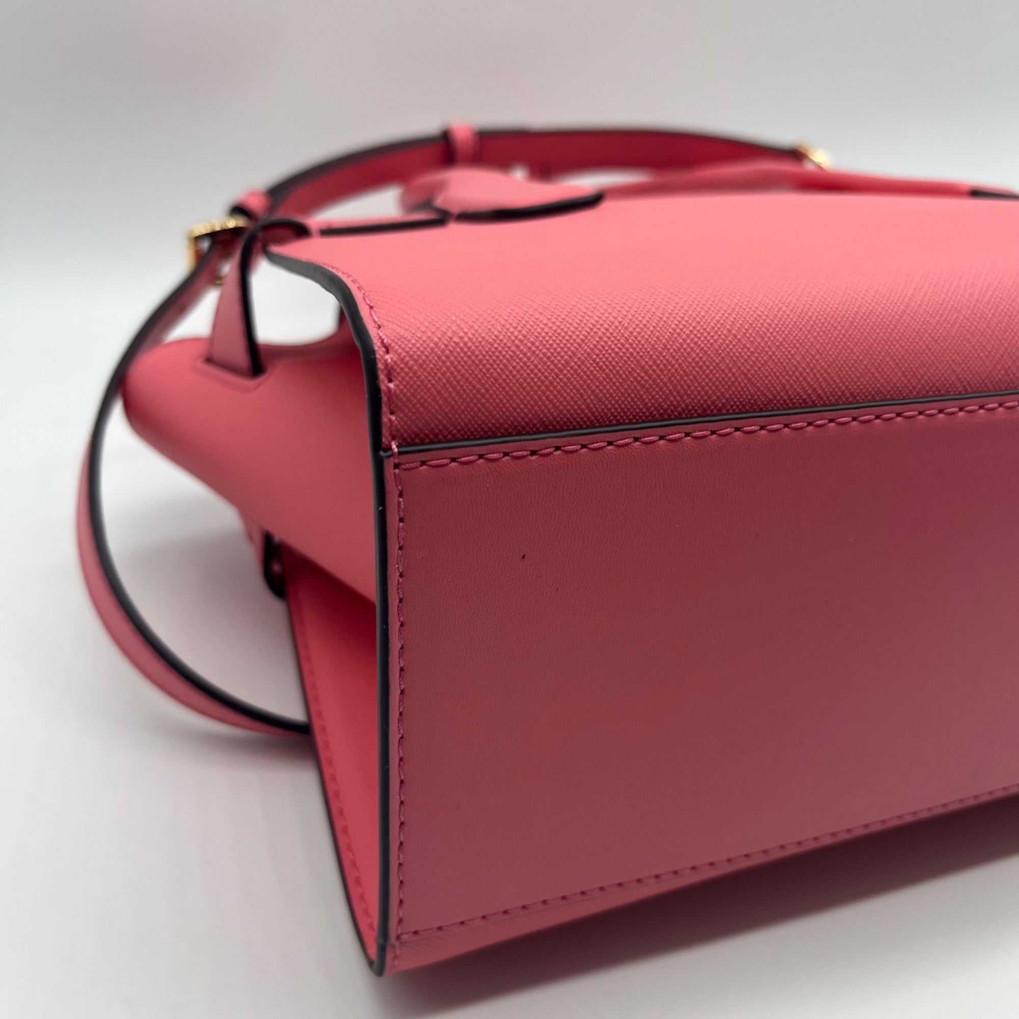Michael Kors Pink Carmen Medium Flap Satchel Bag
