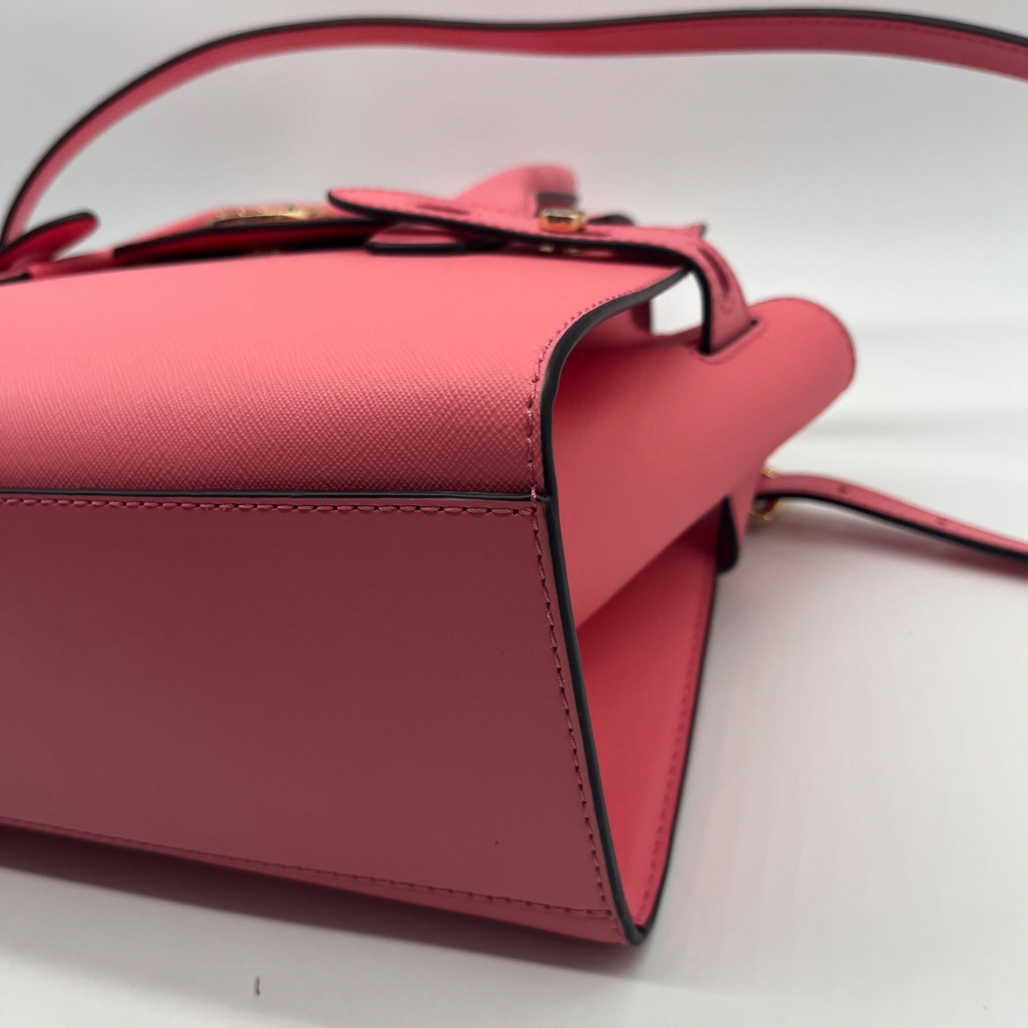 Michael Kors Pink Carmen Medium Flap Satchel Bag