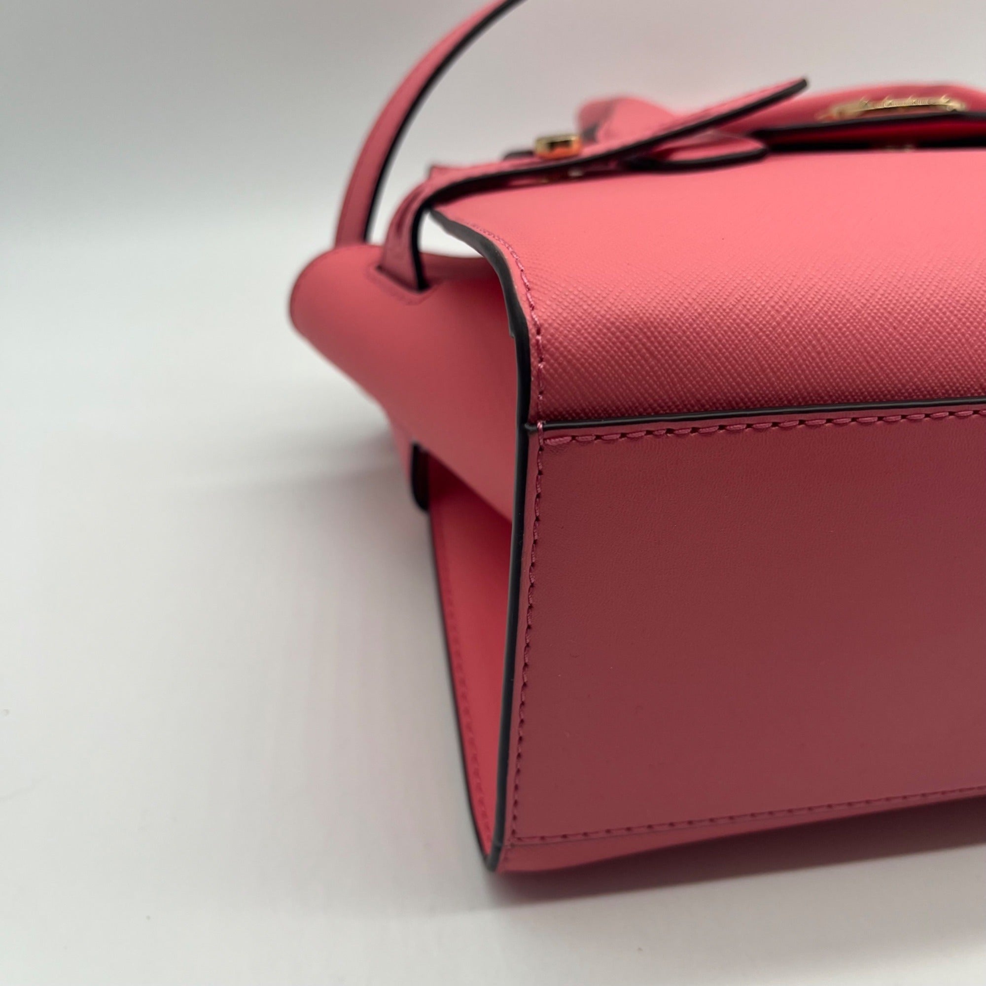 Michael Kors Pink Carmen Medium Flap Satchel Bag