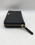 Kate Spade Black Saffiano Leather Neda Laurel Way Zip Around Wallet