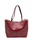 J. Crew Burgundy Leather Tote Bag