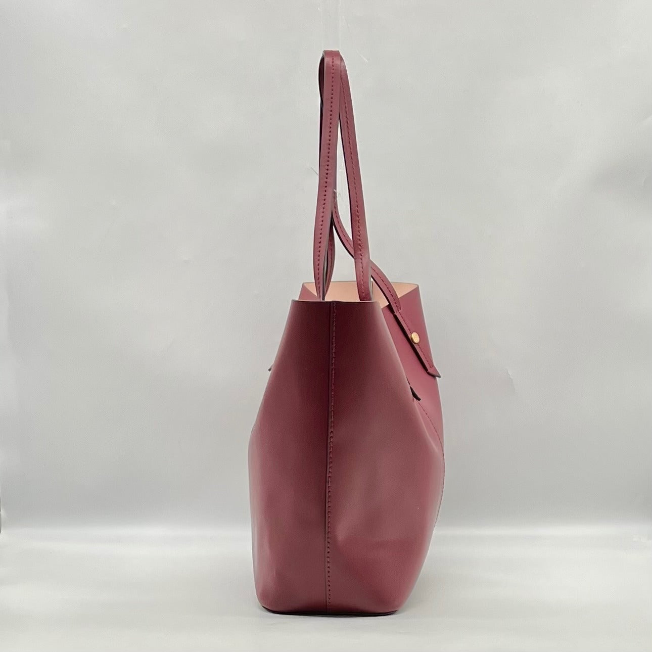 J. Crew Burgundy Leather Tote Bag