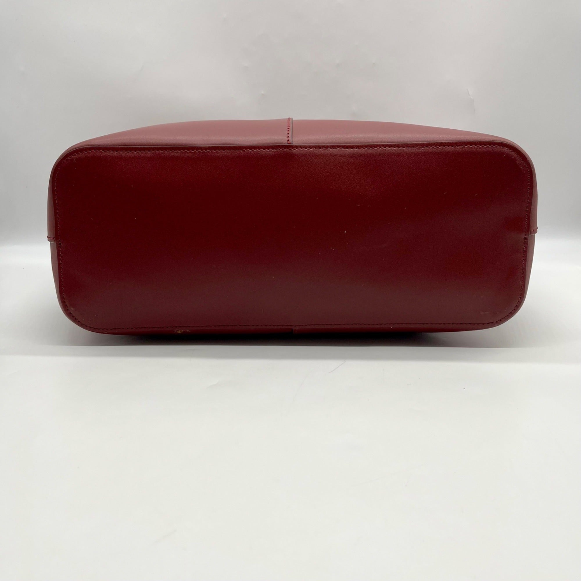 J. Crew Burgundy Leather Tote Bag