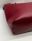 J. Crew Burgundy Leather Tote Bag