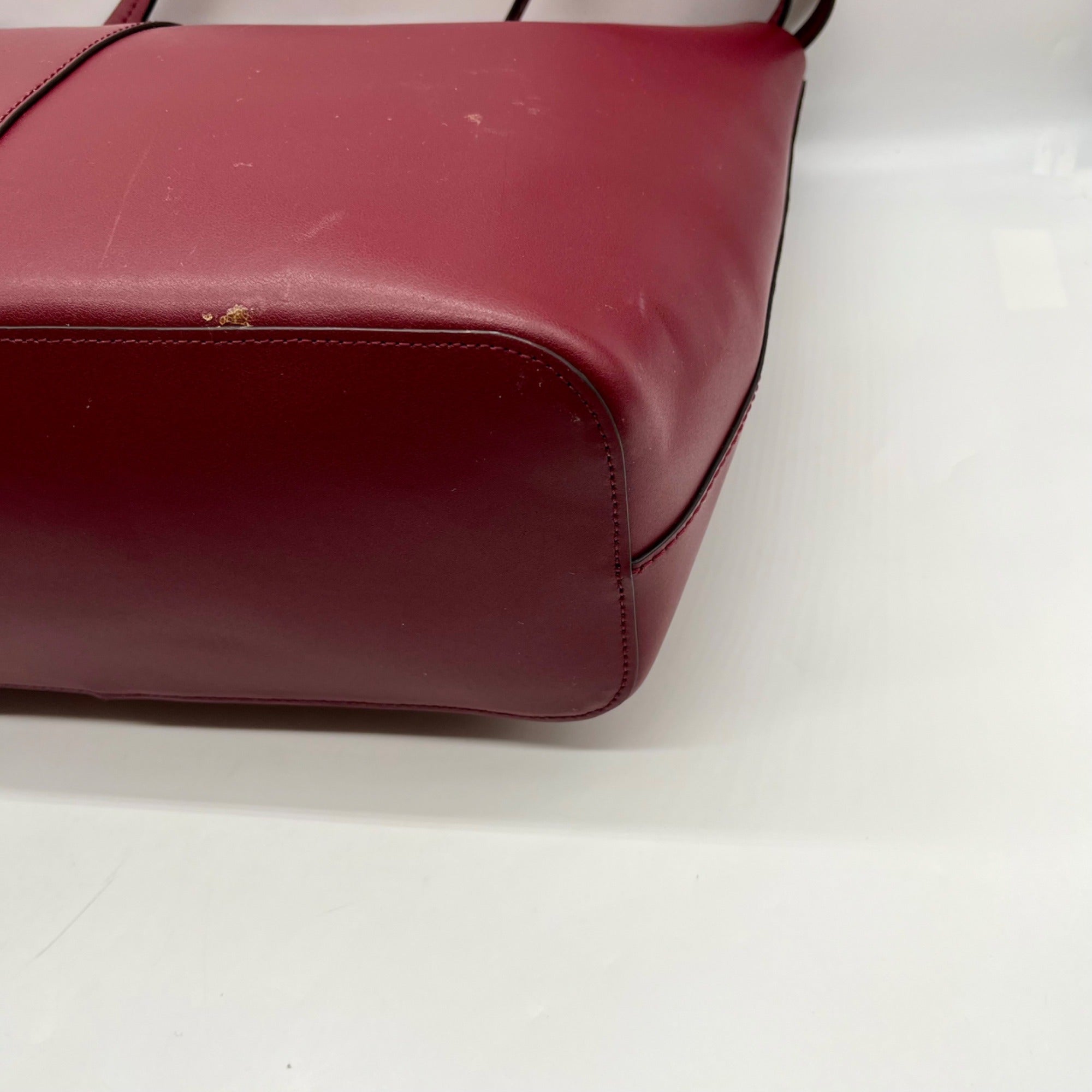 J. Crew Burgundy Leather Tote Bag