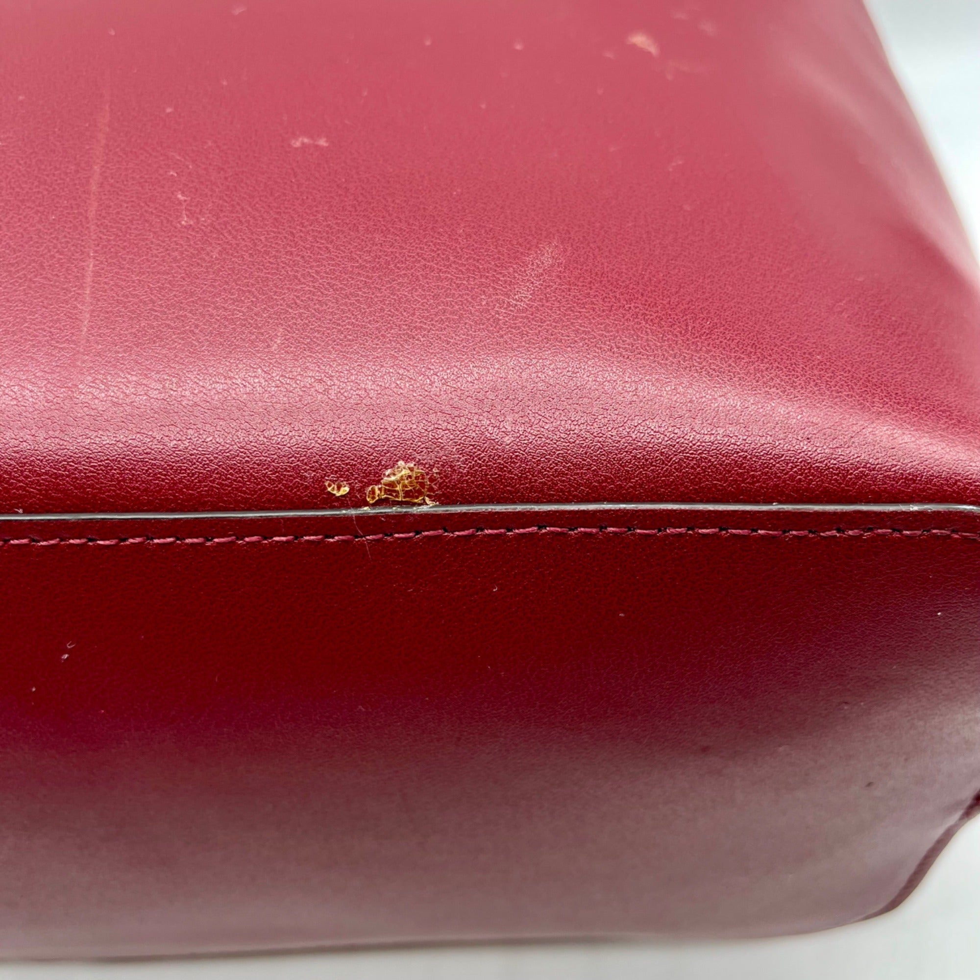 J. Crew Burgundy Leather Tote Bag