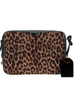 Kate Spade Candid Metallic Leopard Italian Leather Medium Camera Bag