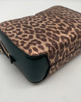 Kate Spade Candid Metallic Leopard Italian Leather Medium Camera Bag