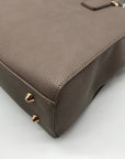 Miztique Gray Pebbled Satchel Bag