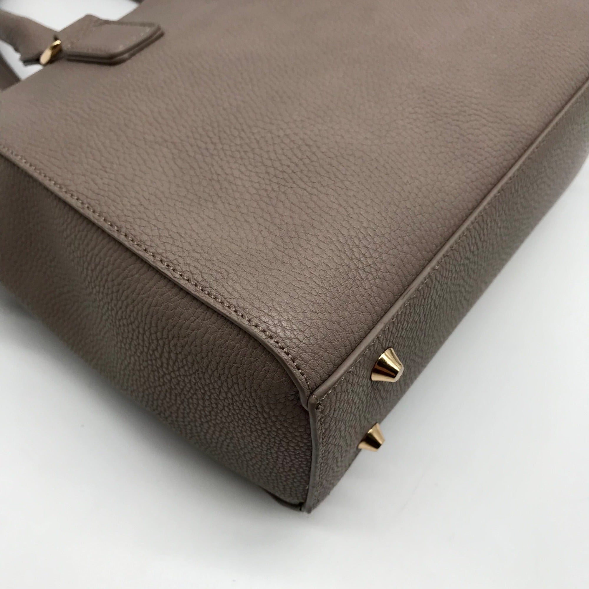 Miztique Gray Pebbled Satchel Bag