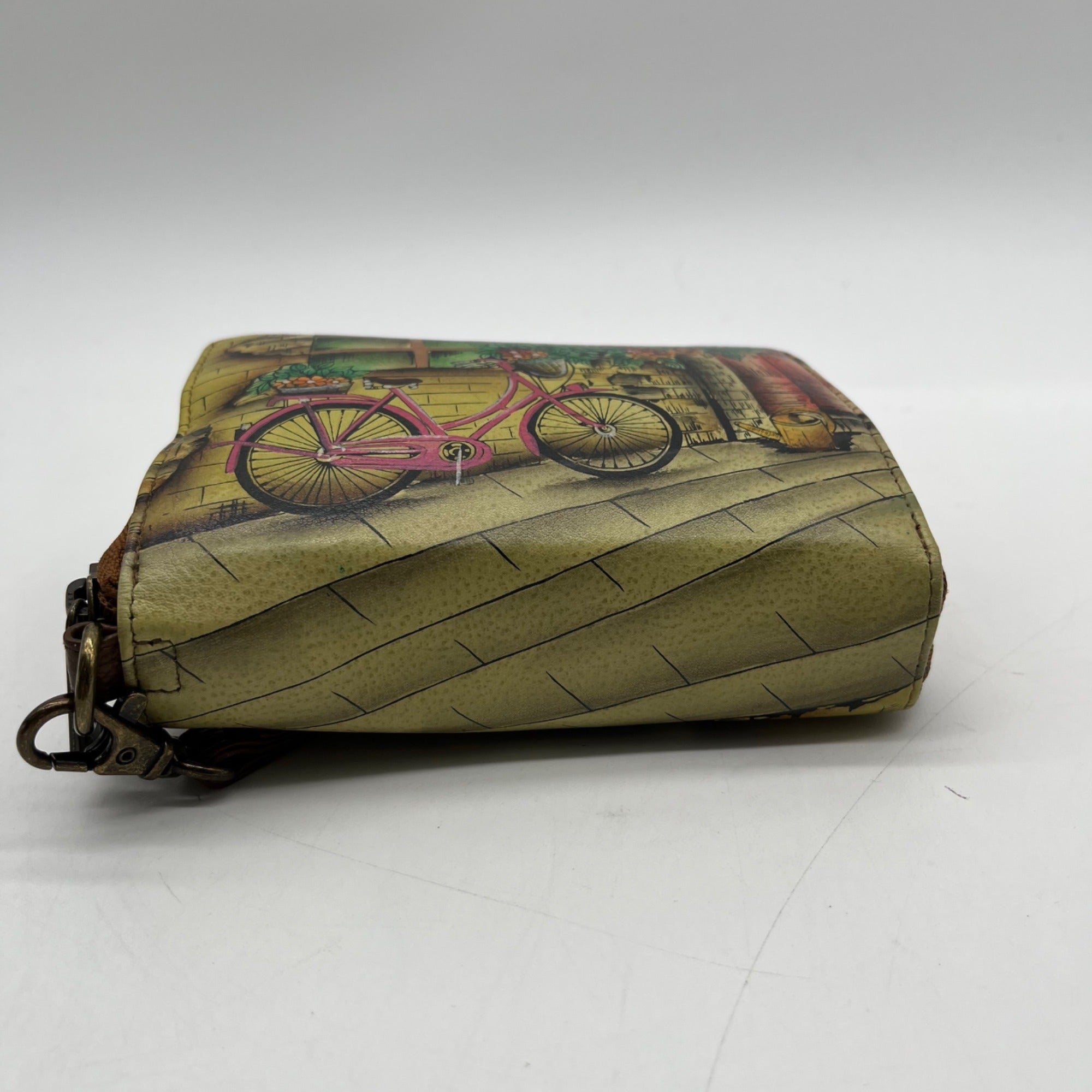Anuschka Brown Hand-Painted Leather Bag