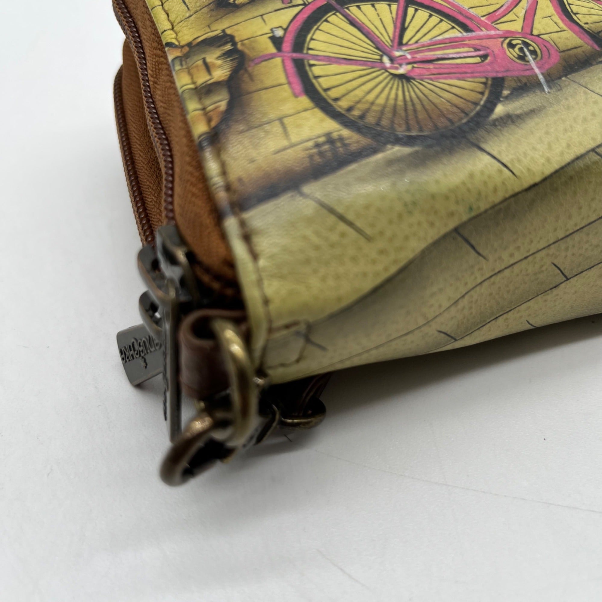 Anuschka Brown Hand-Painted Leather Bag