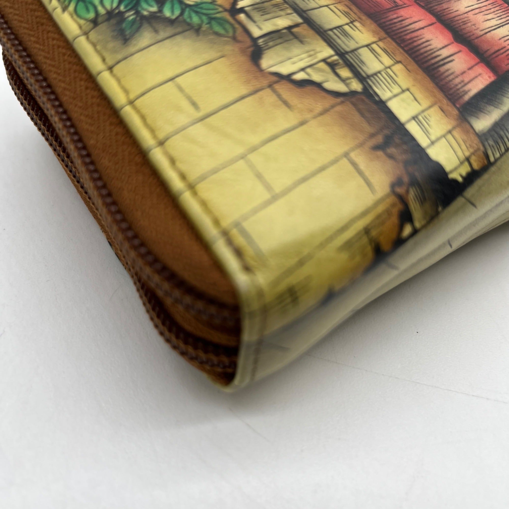 Anuschka Brown Hand-Painted Leather Bag