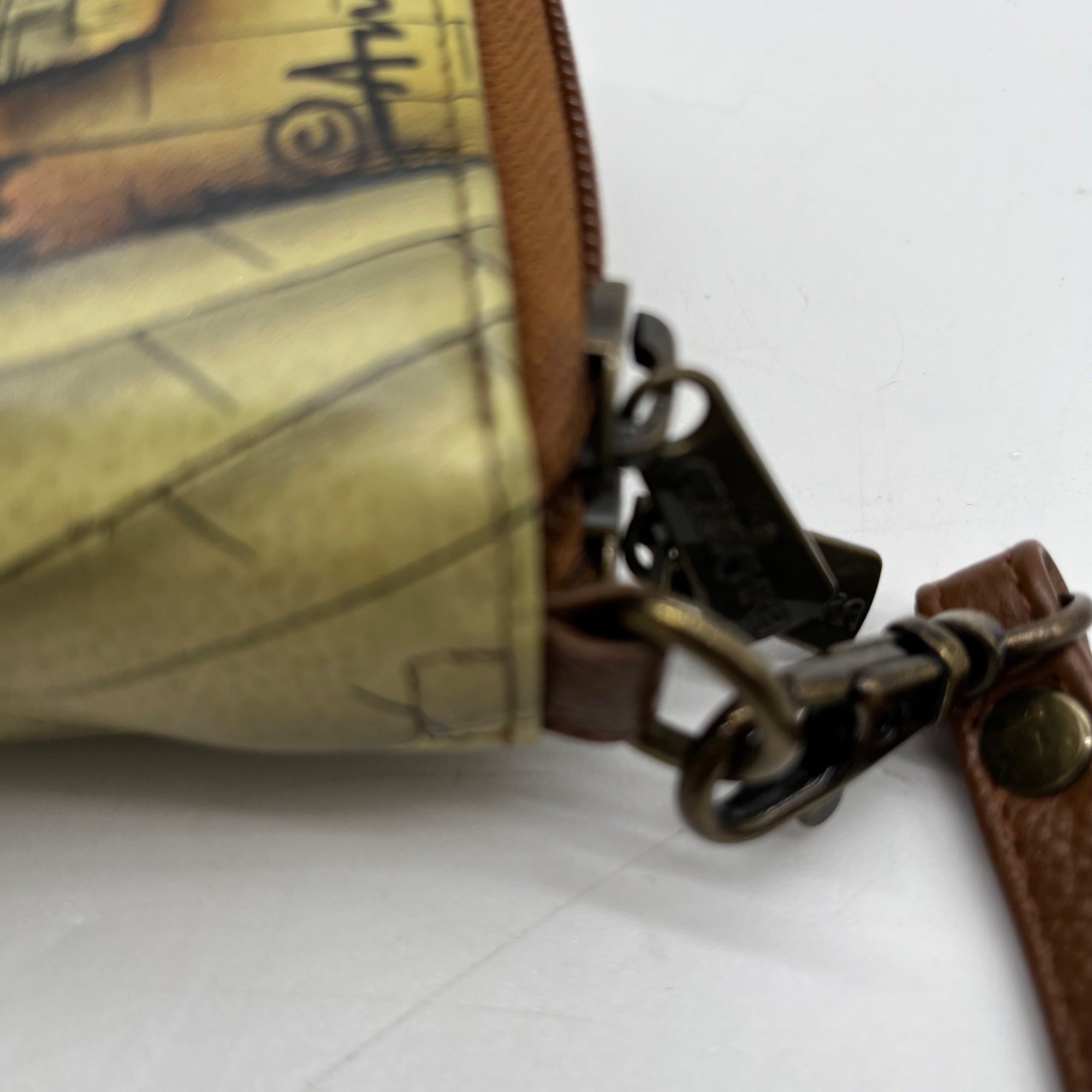 Anuschka Brown Hand-Painted Leather Bag