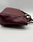 Michael Kors Purple Leather Medium Pocket tote Bag
