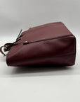 Michael Kors Purple Leather Medium Pocket tote Bag