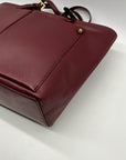 Michael Kors Purple Leather Medium Pocket tote Bag