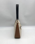 Kate Spade Beige And Brown Pebbled Leather Convertible Husdson Shoulder Bag