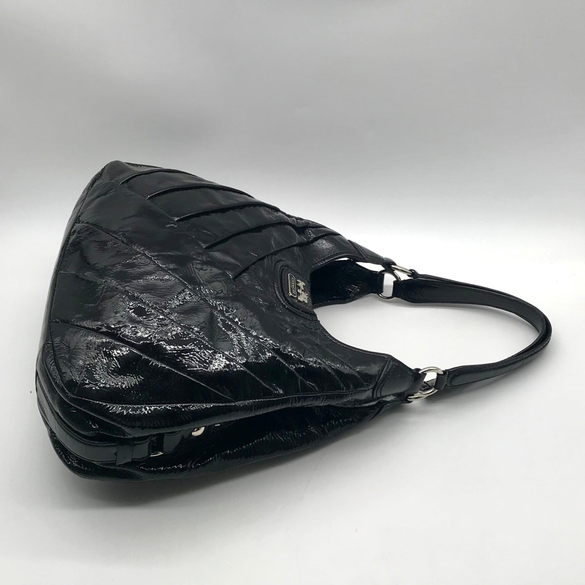 Coach Black Patent Leather Shoulder Bag-21301
